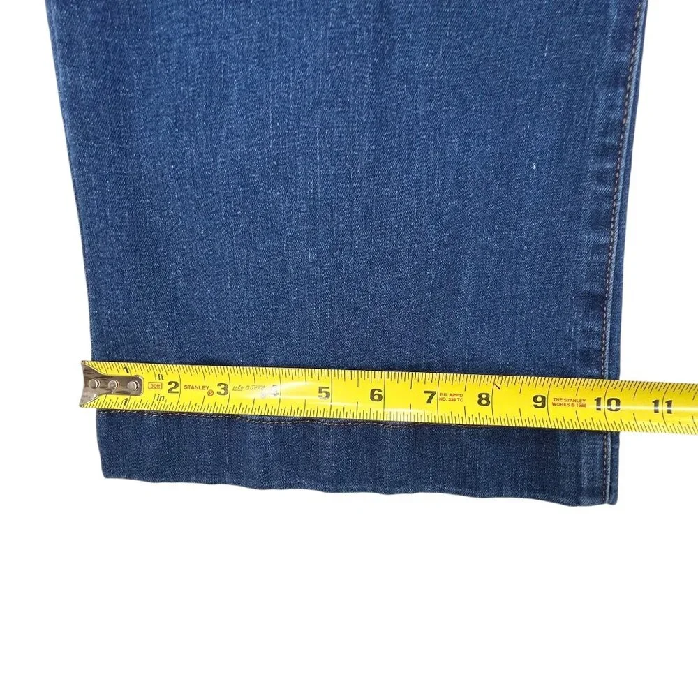 Lauren Conrad Jeans Super High Rise Curvy Flare 12S Blue Denim - Picture 12 of 12